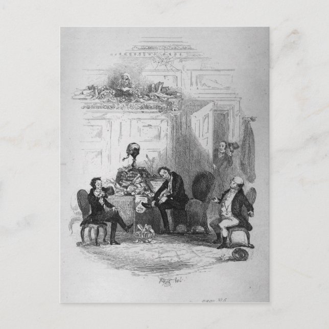 Carte Postale Première entrevue avec M. Serjeant Snubbin (Devant)