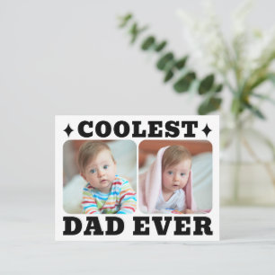 Carte Postale Première Fête des Pères Papa le Plus Cool Bébé Pho