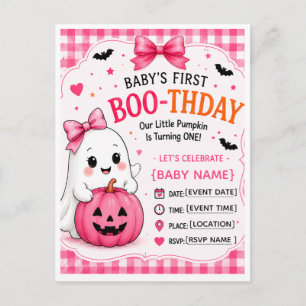 Carte Postale Première fête d'Halloween pour bébé