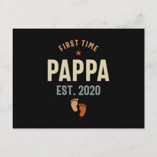 Carte Postale Première Fois Pappa Est 2020 Daddy Cadeau