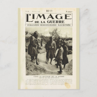 Carte Postale Première Guerre mondiale, Soldats dans la Somme