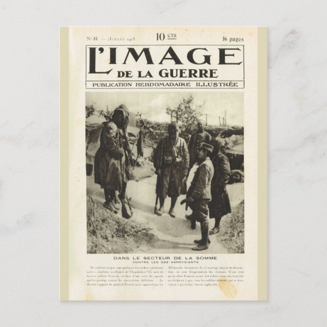 Carte Postale Première Guerre mondiale, Soldats dans la Somme (Devant)