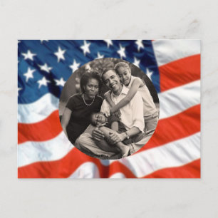 Carte Postale Première photo de famille du président Obama