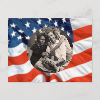 Carte Postale Première photo de famille du président Obama