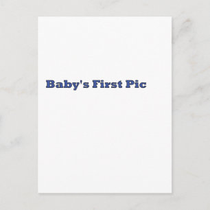Carte Postale Première photo du bébé Le MUSÉE Zazzle Cadeaux