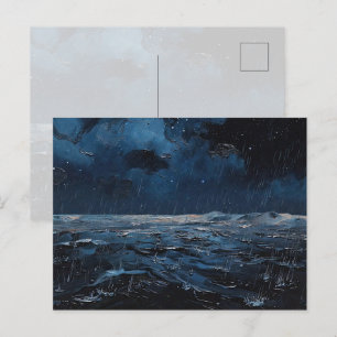 Carte Postale "Première pluie sur Terre" Peinture à l'huile #8
