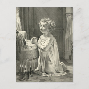 Carte Postale Première prière de CHild