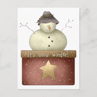 Carte Postale Première Snowel · C'est merveilleux de neige !