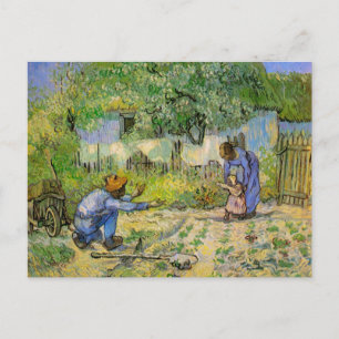 Carte Postale Premières étapes (après Millet) par Vincent van Go