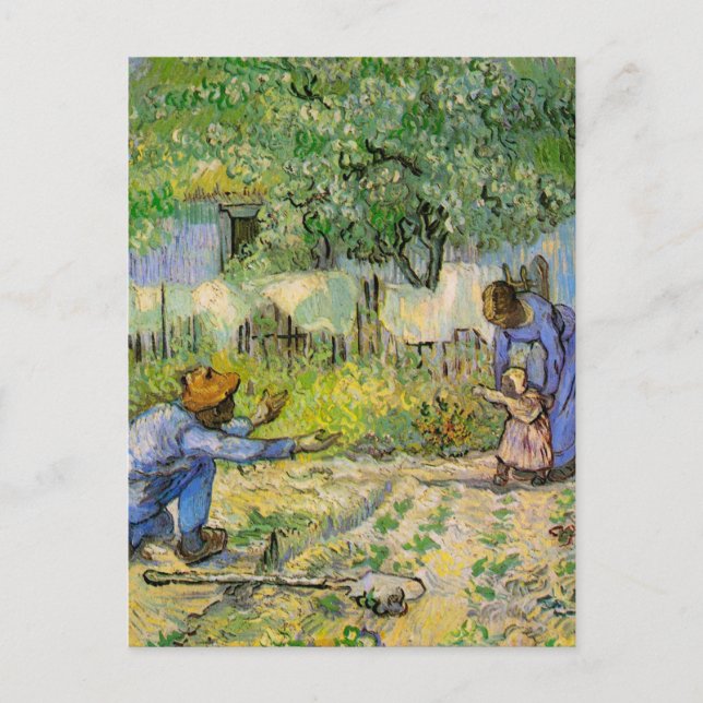Carte Postale Premières étapes (après Millet) par Vincent van Go (Devant)