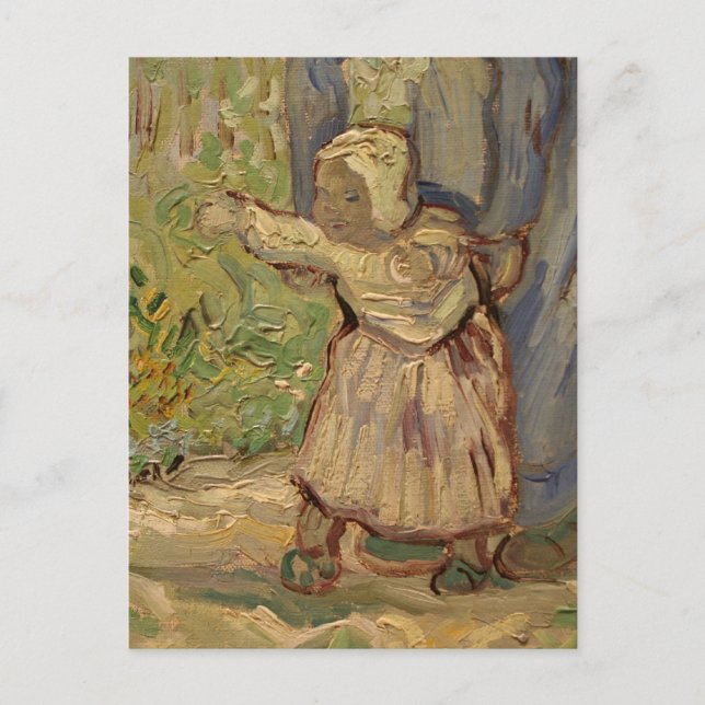 Carte Postale Premiers pas, après Millet - Vincent Van Gogh (Devant)