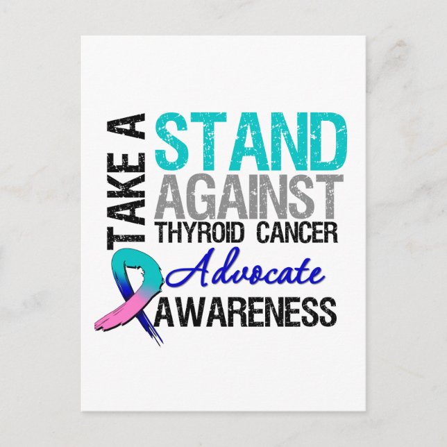 Carte Postale Prendre position contre le cancer de la thyroïde (Devant)