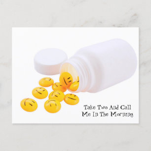 Carte Postale Prenez Deux Et Appelez-Moi Le Matin