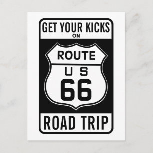 Carte Postale Prenez Vos Coups De Pied Sur La Route 66