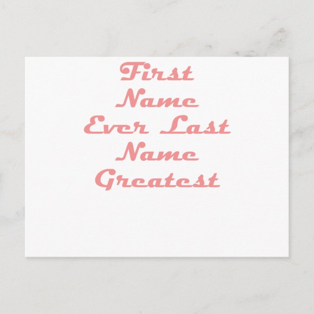 Carte Postale Prénom Jamais Nom Plus Grand (Devant)
