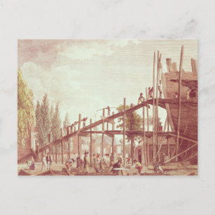Carte Postale Préparation à la guerre pour défendre le commerce
