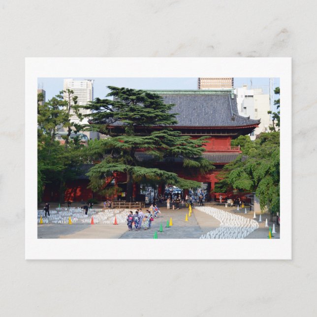 Carte Postale Préparation de Tanabata, Zojo-ji : Tokyo (Devant)