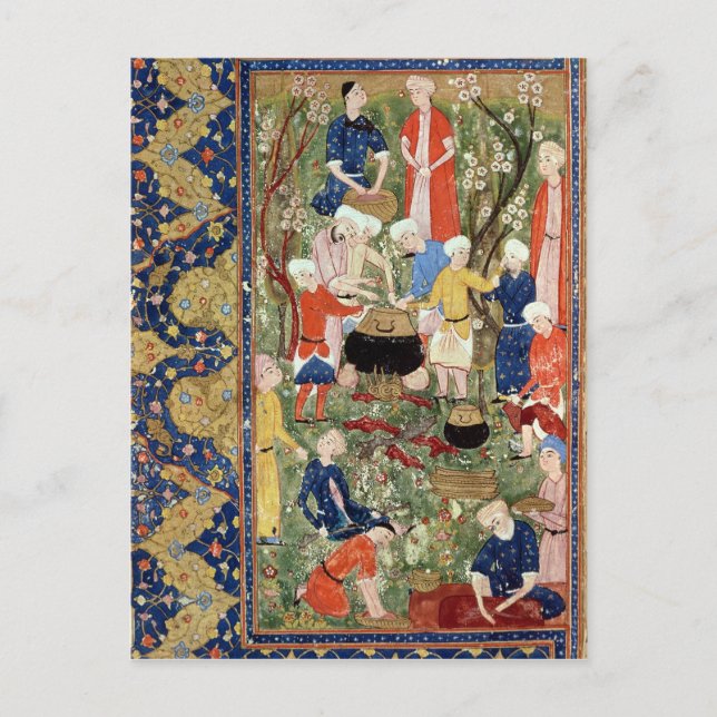 Carte Postale Préparation d'un repas (Devant)