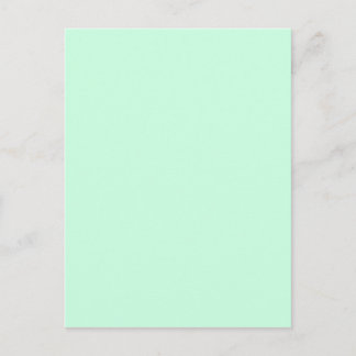 Carte Postale préppy couleur printemps pastel de mer vert menthe