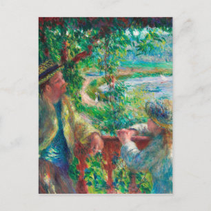 Carte Postale Près du lac par Renoir Impressionist Painting