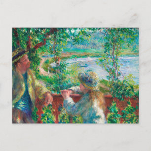 Carte Postale Près du lac par Renoir Impressionist Painting
