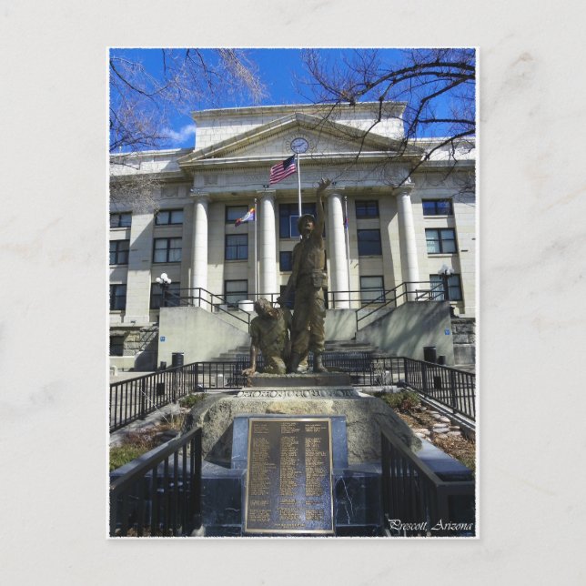 Carte Postale Prescott, Arizona Court House (Devant)