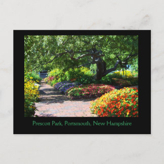 Carte Postale Prescott Park Gardens, Portsmouth, NH Postcard