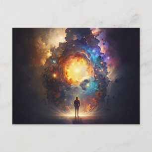 Carte Postale Présence divine, esprit d'illuminati