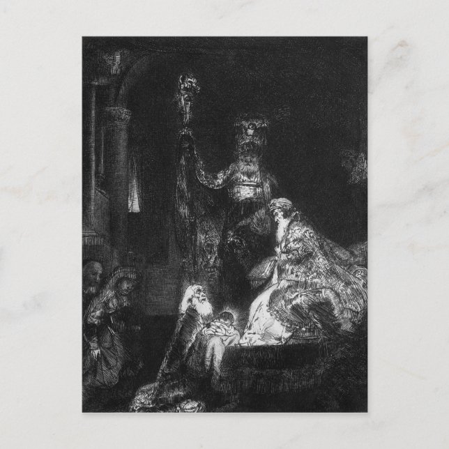 Carte Postale Présentation au Temple, 1654 (Devant)