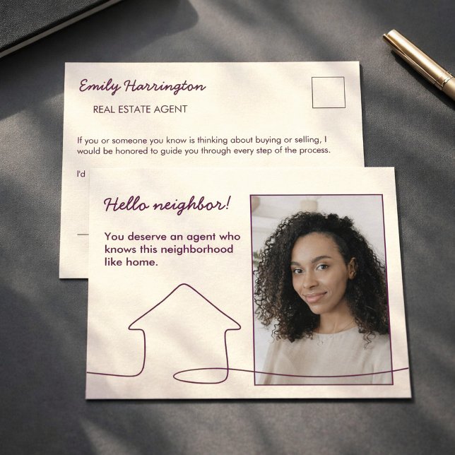 Carte Postale Présentation de l'agent immobilier Plum en dessin  (Créateur téléchargé)
