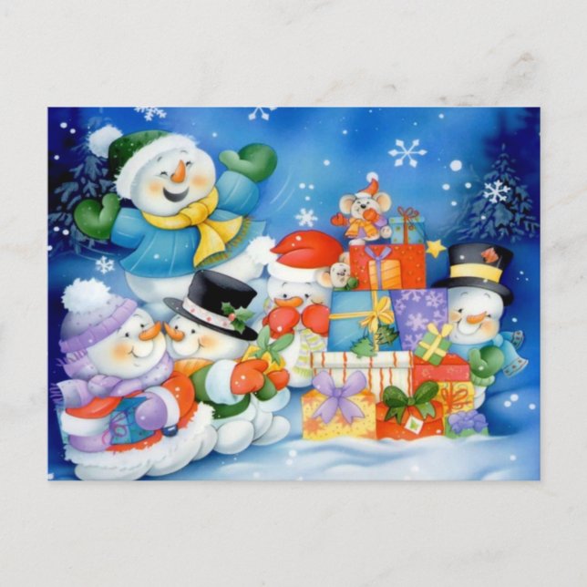 Carte Postale Présentations pour la famille Frosty (Devant)