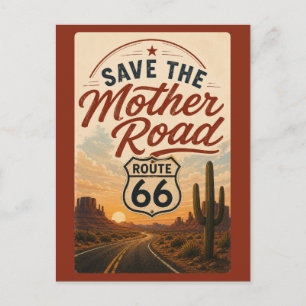 Carte Postale Préservation du patrimoine du désert de la route 6