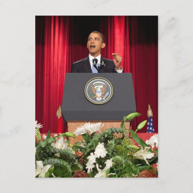 Carte Postale Président Barack Obama (Devant)