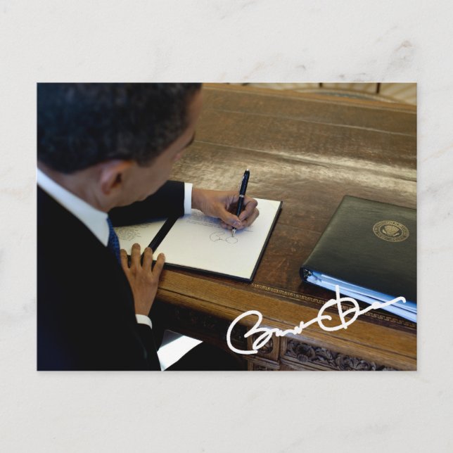 Carte Postale Président Barack Obama (Devant)