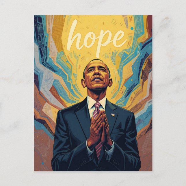 Carte Postale President Barack Obama and the Message of Hope Met (Devant)