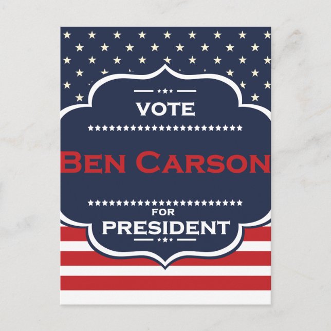Carte Postale président ben carson (Devant)