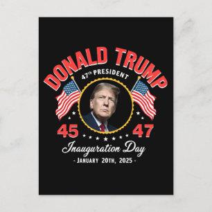 Carte Postale Président Donald Trump Jour d'investiture 2025