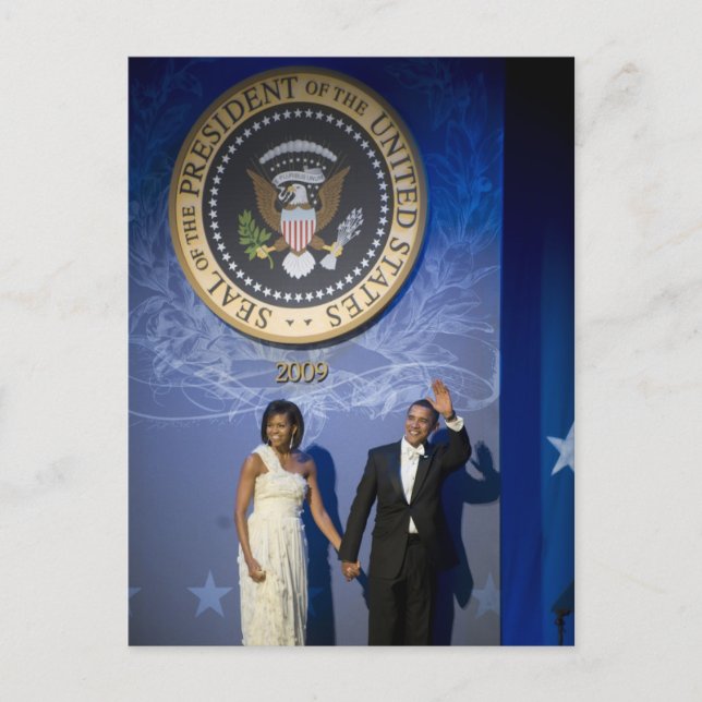 Carte Postale Président et Mme Obama (Devant)