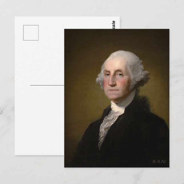 Carte Postale Président George Washington (Devant / Derrière)
