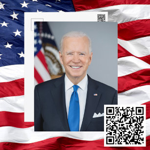 Carte Postale Président Joe Biden Portrait Officiel 2021