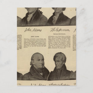 Carte Postale Présidents US, autographes, biographies 2