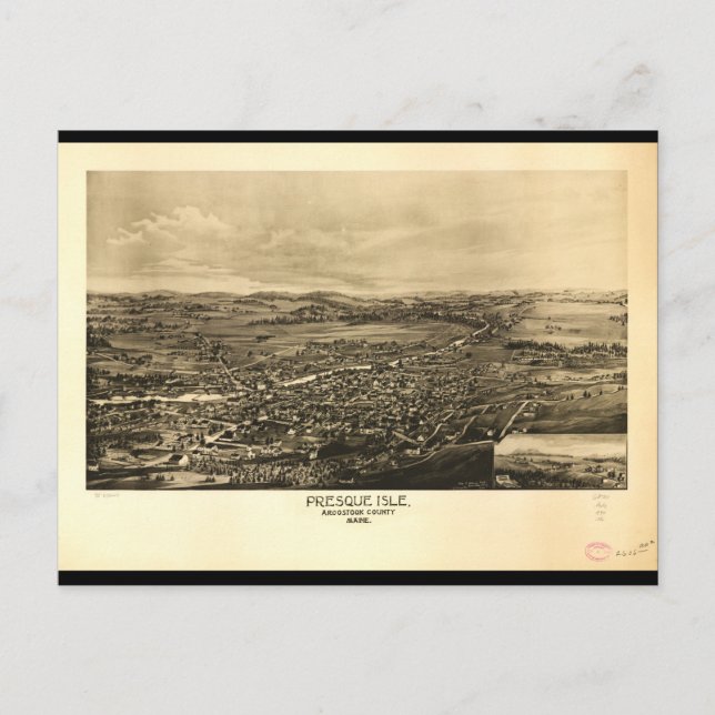 Carte Postale Presque Isle Aroostook County Maine (1894) (Devant)
