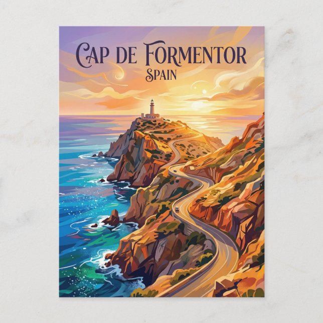 Carte Postale Presqu'île de Formentor Espagne (Devant)