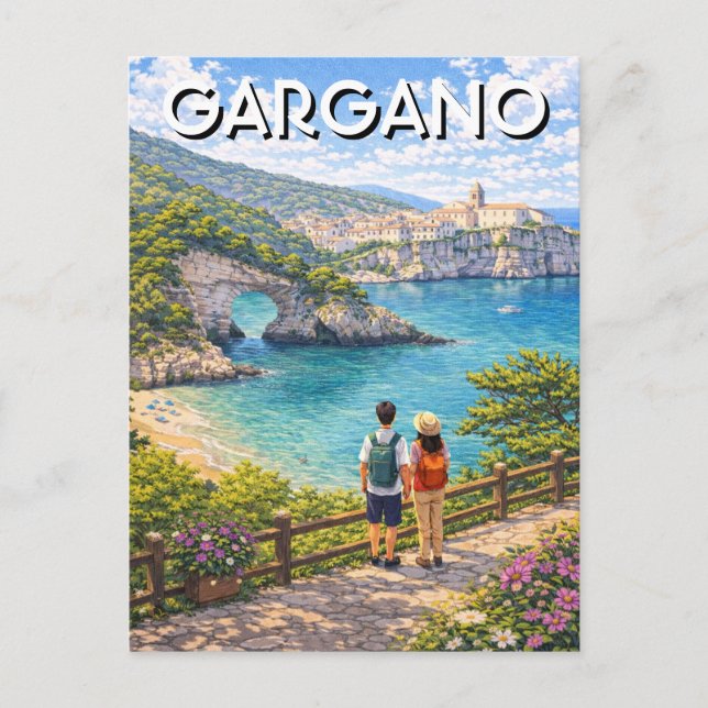 Carte Postale Presqu'île de Gargano Italie (Devant)