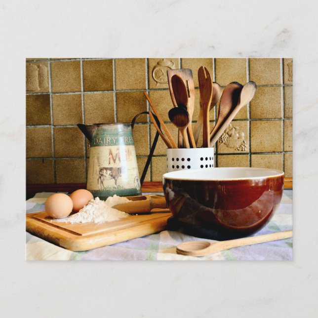 Carte Postale Prêt pour la cuisson (Devant)