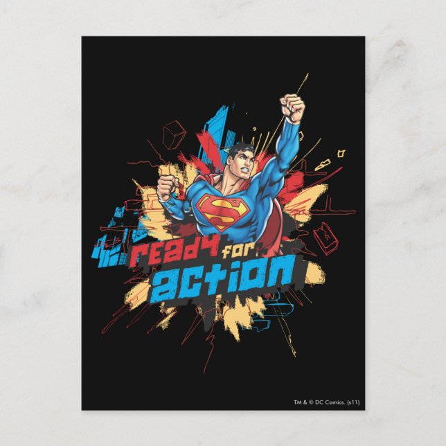 Carte Postale Prêt pour l'action (Devant)