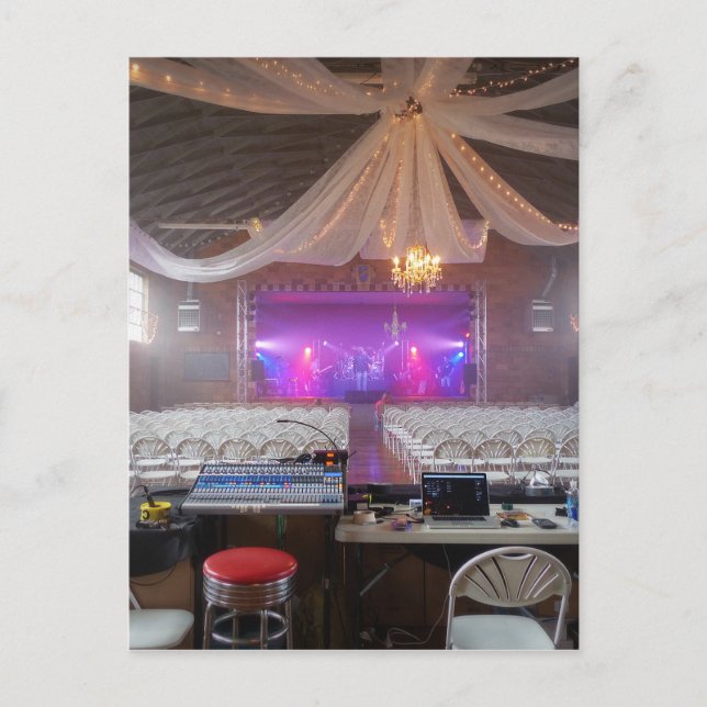 Carte Postale Prêt pour un concert (Devant)