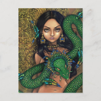 Carte postale "Prêtesse de Quetzalcoatl"