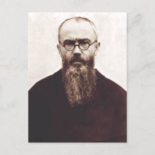 Carte Postale Prêtre catholique polonais Saint Maximilian Kolbe