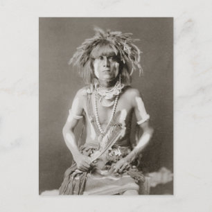 Carte Postale Prêtre indien de serpent, 1910